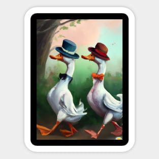 Two ducks Sticker